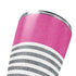 Pink and Grey Stripes Yeti 20oz Tumbler Skin