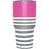 Pink and Grey Stripes Yeti 30oz Rambler Tumbler Skin