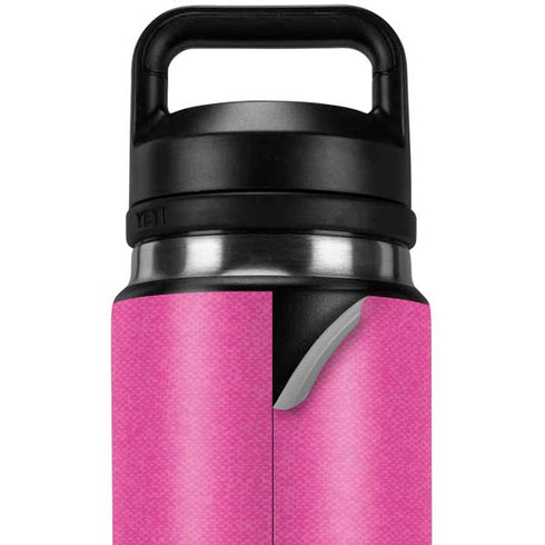 Pink and Grey Stripes YETI Rambler 26oz Bottle Skin