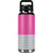 Pink and Grey Stripes YETI Rambler 36oz Bottle Skin