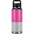 Pink and Grey Stripes YETI Rambler 36oz Bottle Skin