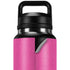Pink and Grey Stripes YETI Rambler 36oz Bottle Skin