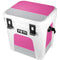 Pink and Grey Stripes YETI Roadie 24 Hard Cooler Skin
