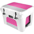 Pink and Grey Stripes YETI Tundra 35 Hard Cooler Skin