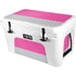 Pink and Grey Stripes YETI Tundra 45 Hard Cooler Skin
