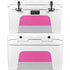 Pink and Grey Stripes YETI Tundra 45 Hard Cooler Skin