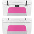 Pink and Grey Stripes YETI Tundra 65 Hard Cooler Skin
