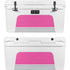 Pink and Grey Stripes YETI Tundra 75 Hard Cooler Skin