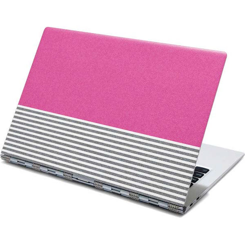 Pink and Grey Stripes Yoga 910 2-in-1 14in Touch-Screen Skin