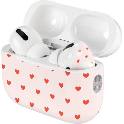 Pink and Red Hearts AirPods Pro 2nd Gen Skin