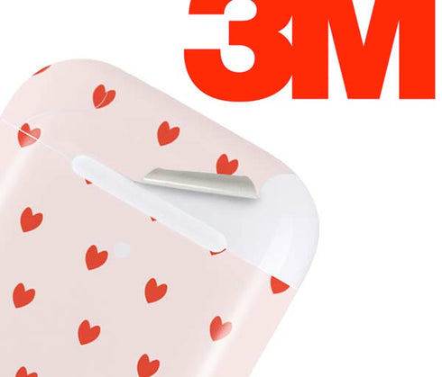 Pink and Red Hearts Apple AirPods 2 Skin
