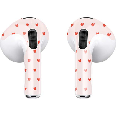 Pink and Red Hearts Apple AirPods (3rd Gen 2021) Skin