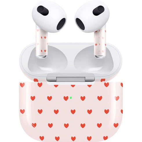 Pink and Red Hearts Apple AirPods (3rd Gen 2021) Skin