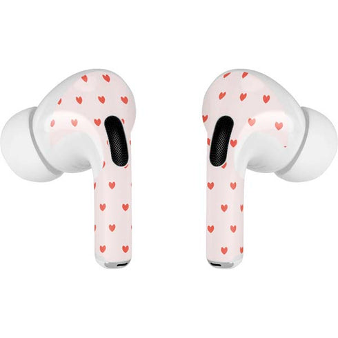 Pink and Red Hearts Apple AirPods Pro Skin
