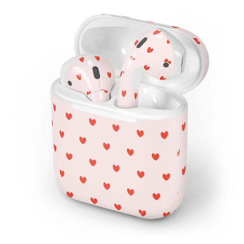 Pink and Red Hearts Apple AirPods Skin