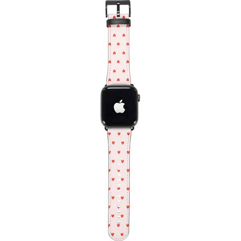 Pink and Red Hearts Apple Watch Band 42-44mm