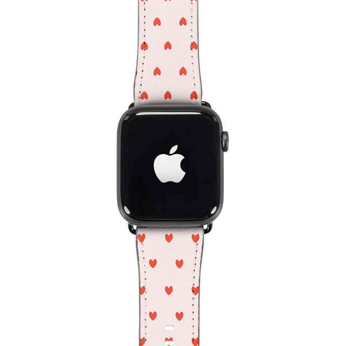 Pink and Red Hearts Apple Watch Band 38-40mm