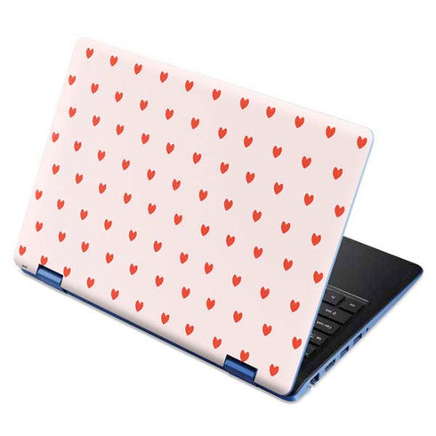 Pink and Red Hearts Aspire R11 11.6in Skin