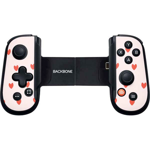 Pink and Red Hearts Backbone One for iPhone Game Controller Skin