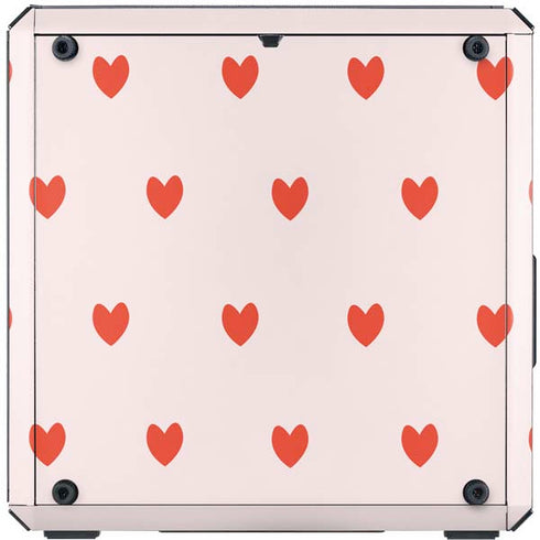 Pink and Red Hearts Cooler Master MasterBox Q300L Mini Tower Skin
