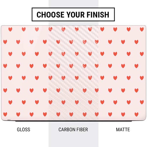 Pink and Red Hearts Dell Vostro Skin