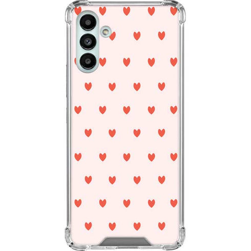 Pink and Red Hearts Galaxy A13 5G Clear Case