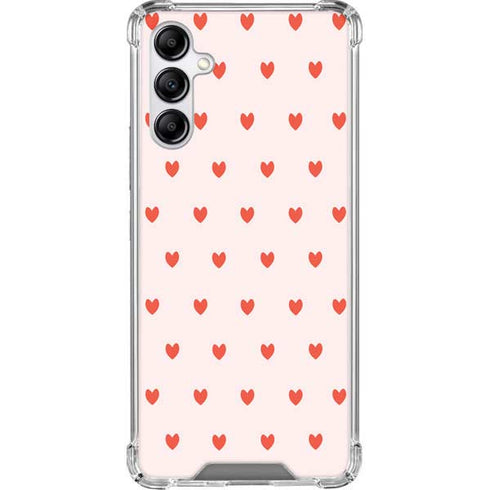 Pink and Red Hearts Galaxy A14 5G Clear Case
