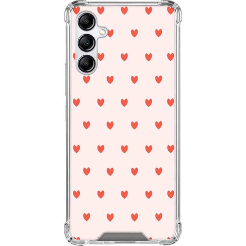 Pink and Red Hearts Galaxy A15 5G Clear Case