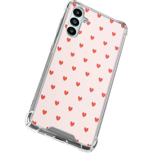 Pink and Red Hearts Galaxy A15 5G Clear Case