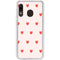 Pink and Red Hearts Galaxy A20 Clear Case