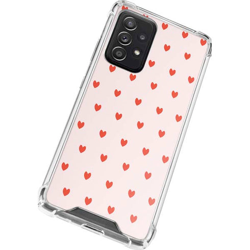 Pink and Red Hearts Galaxy A52 5G Clear Case