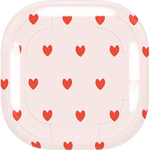 Pink and Red Hearts Galaxy Buds Live Skin