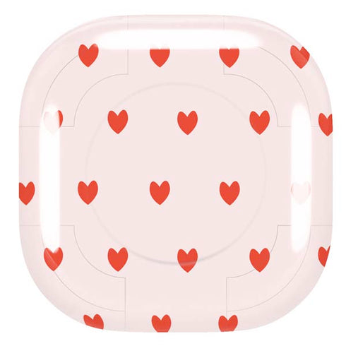 Pink and Red Hearts Galaxy Buds Live Skin