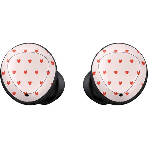 Pink and Red Hearts Galaxy Buds Skin
