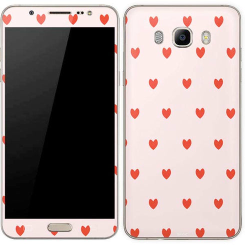 Pink and Red Hearts Galaxy J7 Skin
