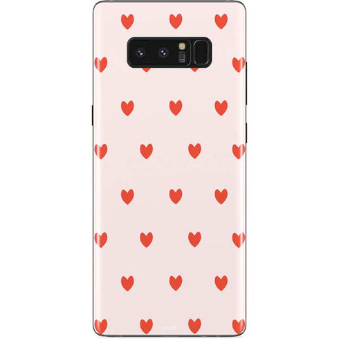 Pink and Red Hearts Galaxy Note 8 Skin