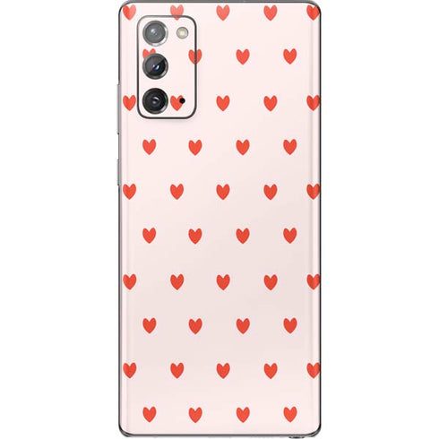 Pink and Red Hearts Galaxy Note20 5G Skin