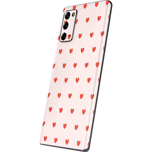 Pink and Red Hearts Galaxy Note20 5G Skin