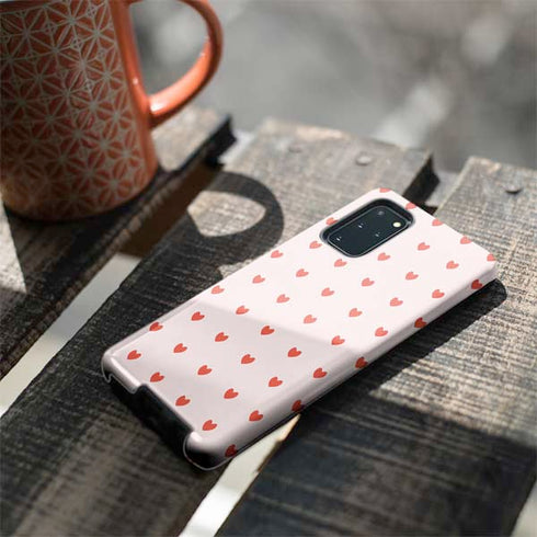 Pink and Red Hearts Galaxy S20 Plus Pro Case