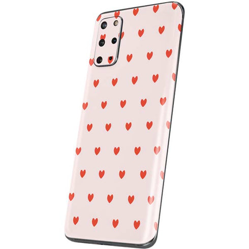 Pink and Red Hearts Galaxy S20 Plus Skin