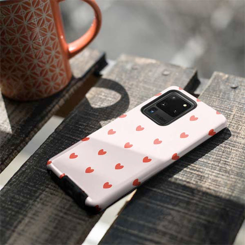 Pink and Red Hearts Galaxy S20 Ultra 5G Pro Case