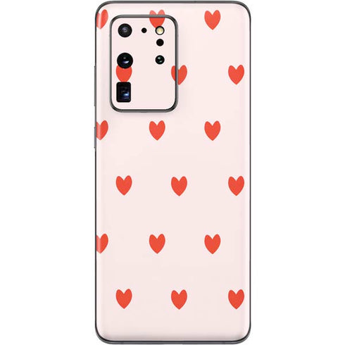 Pink and Red Hearts Galaxy S20 Ultra 5G Skin