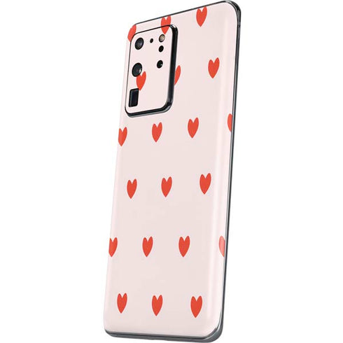 Pink and Red Hearts Galaxy S20 Ultra 5G Skin