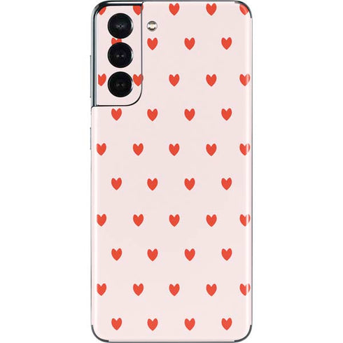 Pink and Red Hearts Galaxy S21 5G Skin