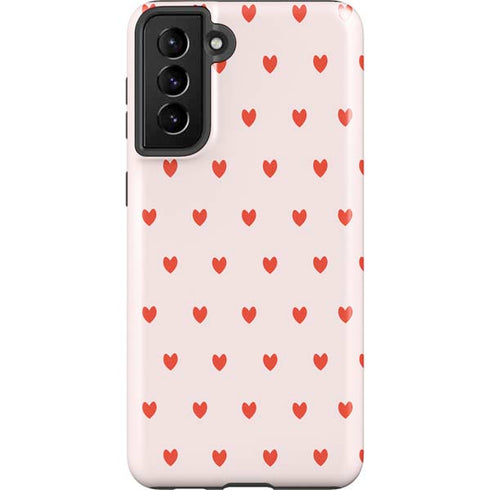 Pink and Red Hearts Galaxy S21 FE Pro Case