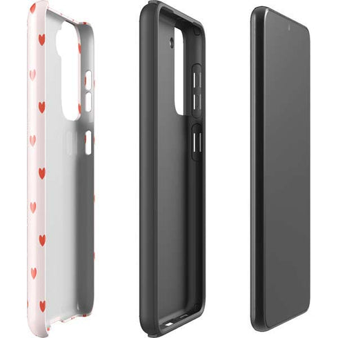 Pink and Red Hearts Galaxy S21 FE Pro Case
