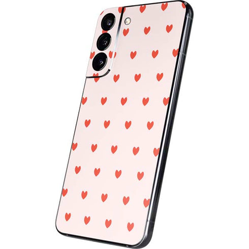 Pink and Red Hearts Galaxy S22 Plus Skin