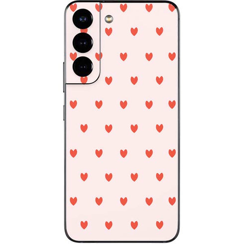 Pink and Red Hearts Galaxy S22 Skin