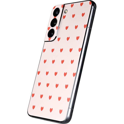 Pink and Red Hearts Galaxy S22 Skin