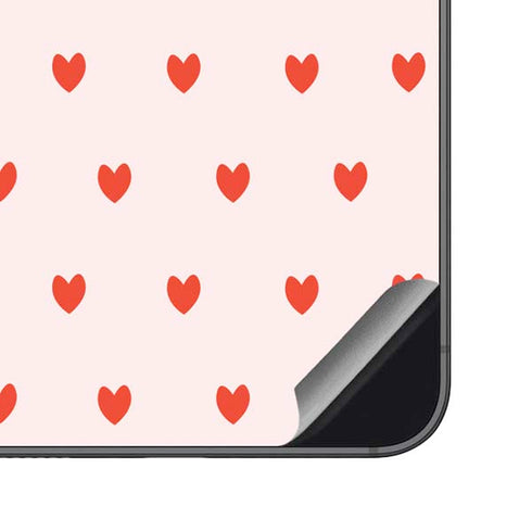 Pink and Red Hearts Galaxy S23 FE Skin